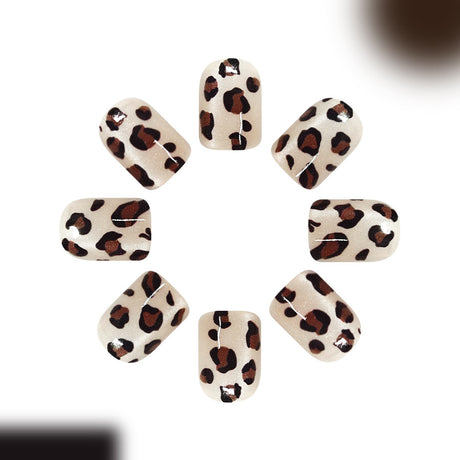24pcs/Set Leopard Cat Eye Press On Nails