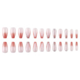 24pcs/Set Silver Glitter Press-On Nails
