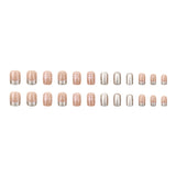 24pcs/Set Bow Polka Dot French Press On Nails