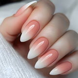 24pcs/Set Pink Gradient Press On Nails
