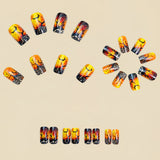 24pcs/Set Bat Forest Press On Nails