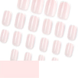 24pcs/Set Minimalist White French Tips Press-On Nails