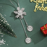 Rhinestone Christmas Snowflake Pendant