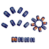 24pcs/Set Skull Pumpkin Press-On Nails