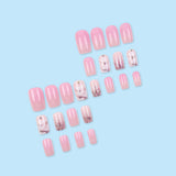 24pcs/Set Pink Sakura Ombre Press-On Nails
