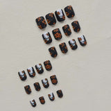 24pcs/Set Dark Forest White Ghost Press-On Nails