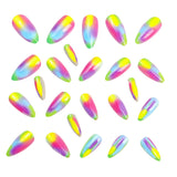 24pcs/Set Multicolor Gradient Press-On Nails