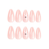 24pcs/Set White Bow Press-On Nails