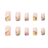 24pcs/Set Summer Tiny Flowers Press On Nails