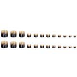 24pcs/Set Brown Cat Eye Press-On Nails