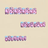 24pcs/Set Cherry Blossom Gradient Branches Press-On Nails