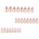 24pcs/Set French Pink Press-On Nails
