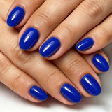 24pcs/Set Solid Klein Blue Press-On Nails