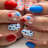 24pcs/Set Starry Leopard Press-On Nails