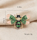 Enamel Alloy Bee Brooch