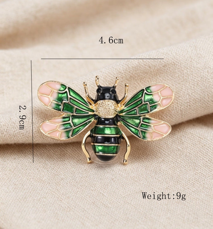 Enamel Alloy Bee Brooch