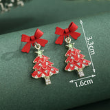 Alloy Reindeer Stud Earrings