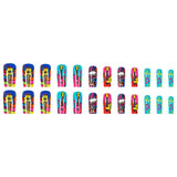 24pcs/Set Colorful Music Guitar Press-On Nails
