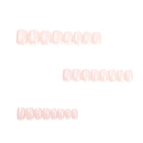 24pcs/Set Classic White French Press-On Nails