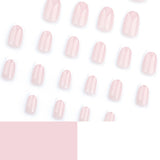 24pcs/Set Classic White French Tip Press-On Nails