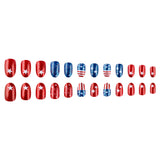 24pcs/Set Fireworks Star Glitter Press-On Nails
