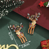 Alloy Reindeer Stud Earrings
