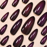 24pcs/Set Purple Ombre Press-On Nails