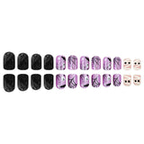 24pcs/Set Ghost, Bat & Mummy Press On Nails