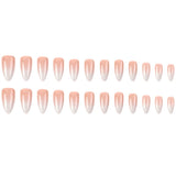 24pcs/Set Pink Gradient Press On Nails
