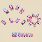 24pcs/Set Cherry Blossom Gradient Branches Press-On Nails