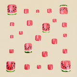 24pcs/Set Red Watermelon Press-On Nails