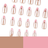 24pcs/Set French Pink Press-On Nails