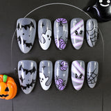 30pcs/Set Cute Mummy & Playful Ghosts Press-On Nails