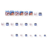 24pcs/Set Ocean Crab Press-On Nails