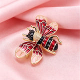 Enamel Alloy Bee Brooch