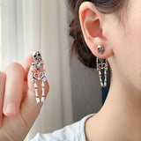 Halloween Skeleton Stud Earrings
