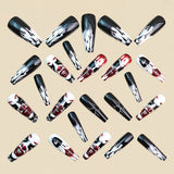 24pcs/Set Dark Skull Press-On Nails