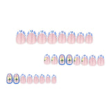 24pcs/Set French Lemon Press-On Nails