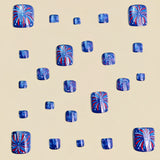 24pcs/Set Royal Blue Fireworks Press-On Nails