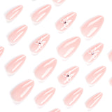 24pcs/Set White Bow Press-On Nails