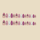24pcs/Set 3D Ghost Bandage Mummy Press On Nails