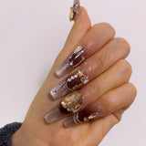 10pcs/Set Glitter Press-On Nails