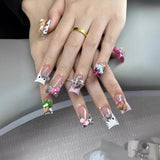 10pcs/Set Cartoon Cat Press-On Nails