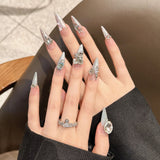 10pcs/Set Diamond Press-On Nails