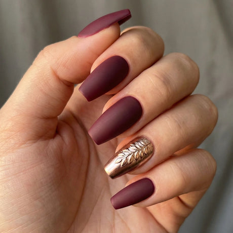 24pcs/Set Flower Press-On Nails