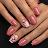 24pcs/Set Heart Press-On Nails
