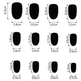 24pcs/Set Ladybug White Daisy Press-On Nails