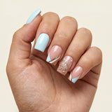 24pcs/Set Butterfly Gold Lines Press-On Nails