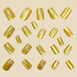 24pcs/Set Cat Eye Press-On Nails