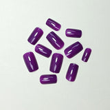 24pcs/Set Pure Purple Press-On Nails